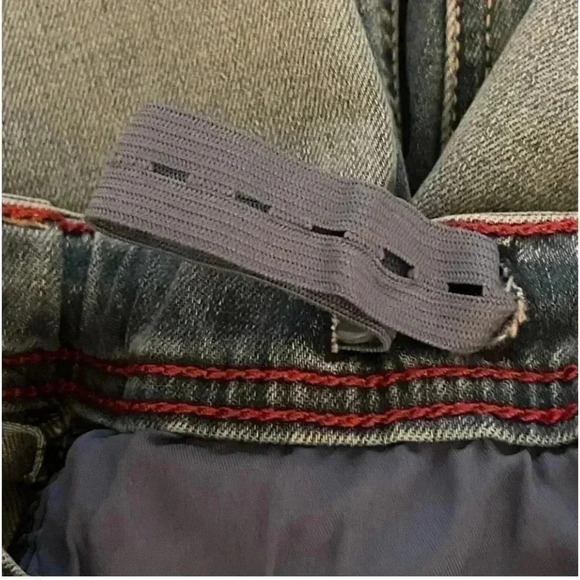 NWOT Okaidi Slim Adjustable Waist Design Bermuda Denim Boys Jeans SZ 12 #1555 - Picture 6 of 7